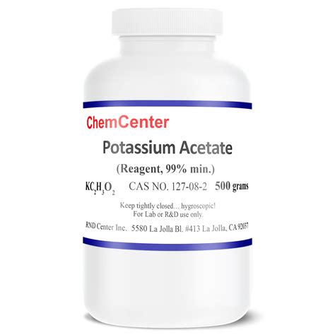 do you need to autoclave potassium acetate|Potassium Acetate .